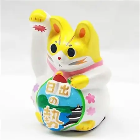 開運!招き猫ひーにゃん(別府湾2) AN02_猫雑貨 置物 猫グッズ ハンドメイド  開運  猫  まねき猫  招福  インテリア  お土産  ネコ_【1105463】