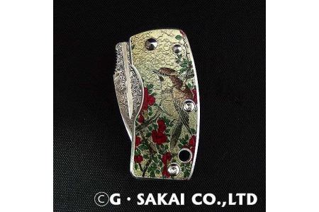 H25-21 浮紋-UKIMON-ダマスカス 【山茶花（さざんか）】