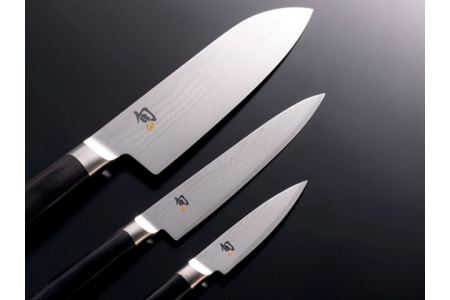 【59E0516】〈貝印〉旬Shun Classic 3本セットD（三徳包丁 175mm＆ユーティリティナイフ 150mm＆ペティナイフ 90mm）