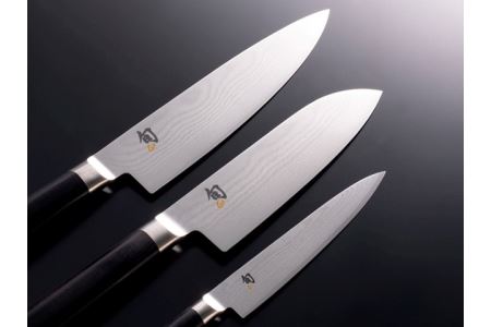 【59E0520】〈貝印〉旬Shun Classic 3本セットE（三徳包丁 175mm＆シェフズナイフ 200mm＆ユーティリティナイフ 150mm）