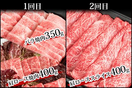 【定期便 6回】受賞歴多数!! 宮崎牛を6ヶ月で合計3.25キロ 宮崎牛づくし 牛肉 和牛 肉 肩ロース ばら うで もも すき焼き 焼肉 BBQ MT-38