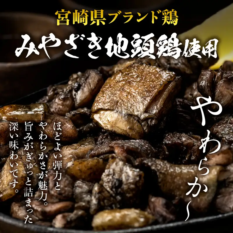 みやざき地頭鶏炭火焼(ゆずこしょう付) 地鶏 炭火焼 炭火焼き 鶏の炭火焼 じとっこ 地頭鶏 ゆずこしょう 柚子胡椒 名物 特産品 鶏肉 おつまみ