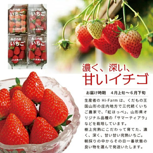SA2813　Hi-Farmの完熟いちご　約260g×4パック