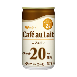 コーヒー 缶 W coffee カフェオレ 缶コーヒー 165g 伊藤園 飲料類 珈琲 
