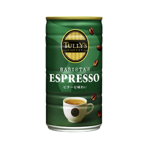 コーヒー タリーズ 缶コーヒー TULLY'S COFFEE BARISTA'S ESPRESSO 缶 180g 飲料類 珈琲 タリーズコーヒー 