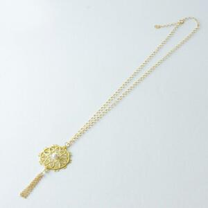 金箔ジュエリーGold-Knot ペンダント「ルー・フリンジ」