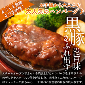 a563 「かごしま黒豚さつま」デミグラスハンバーグ1.5kg(150g×10パック)【AKR Food Company】姶良市 ハンバーグ デミソース 国産 鹿児島県産 肉 豚 豚肉 惣菜 総菜 冷凍ハンバーグ おかず 温めるだけ 湯煎 簡単 冷凍 個包装 小分け 1人暮らし