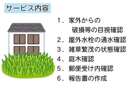 羽生市内の空き家見回りサービス（年２回）