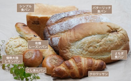 国産 小麦 100% パン セット 無添加 愛南の香り ピースパン工房 食パン バター よもぎ 情熱大陸 レモンパン 有機 レーズン クロワッサン こしあんぱん