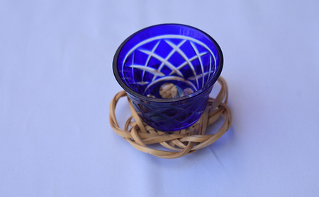 茶托 晒編み 竹製 小タイプ φ7cm 5個入り 工芸品 コースター キッチン用品 雑貨 日用品 