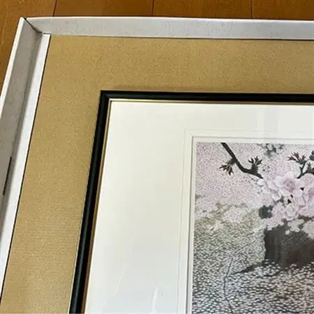 安藤勇寿「花びらの画用紙」額入画(大)_雑貨・日用品  家具・インテリア _【1226179】