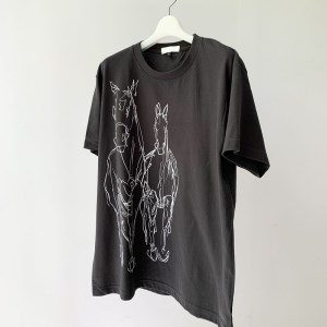 HORSE T-SHIRT【Lサイズ／SMOKE BLACK】 [h125]