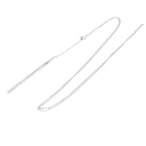 【PT900 ダイヤネックレス 棒】(P6252)