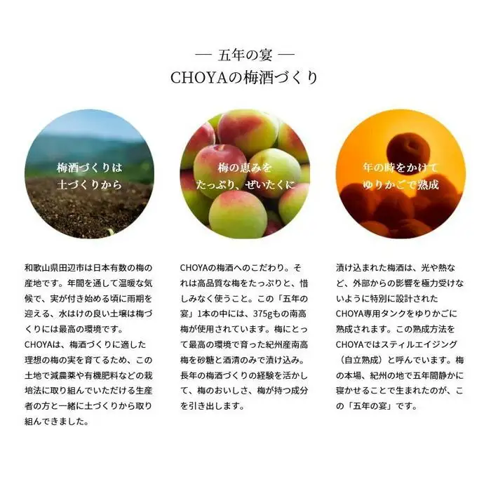 チョーヤCHOYA五年の宴700ml【限定】