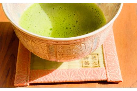 美心禅茶シリーズ畳コースター2枚セット（水色・ピンク）