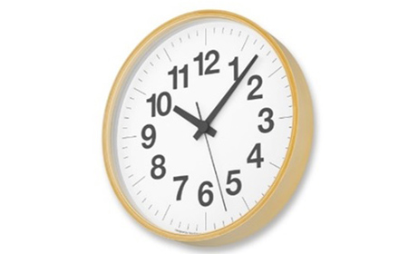 ナンバーの時計 PLY/（YK21-14）Lemnos 掛け時計 装飾品 民芸品 工芸品 伝統技術 インテリア  FAD-0558