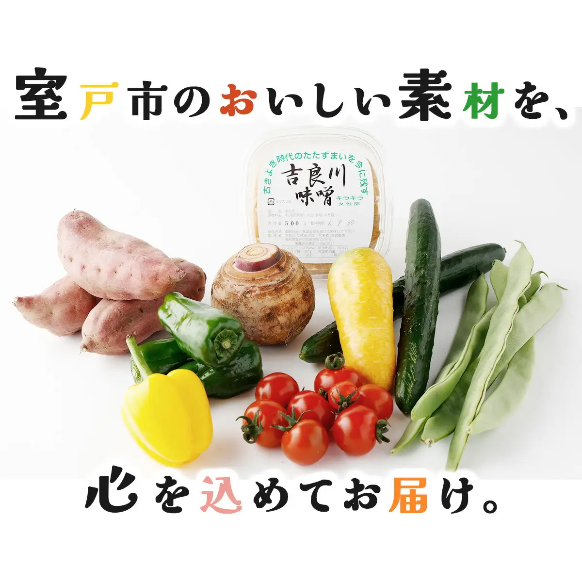 お味噌・野菜セット 野菜8種/みそ詰め合わせ
