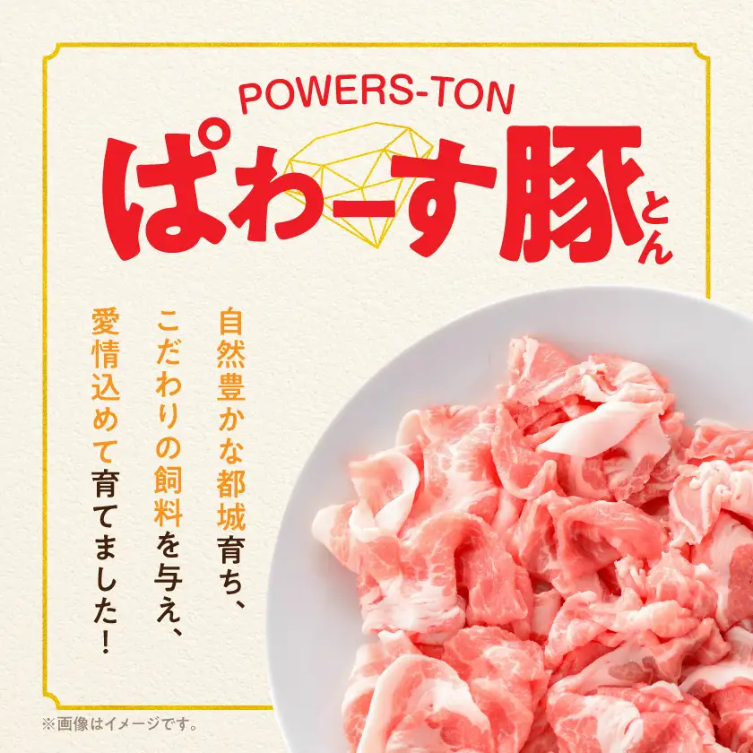 「ぱわーす豚」モモ肩切り落とし5kg〔18-6404〕_(都城市) 都城産豚肉 豚モモ肩切落とし肉 250g 20パック 計5kg ブランドポーク 真空パック 小分け