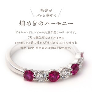 ルビーダイヤモンドＰＴ950ハードプラチナリング【R3604RB-P】