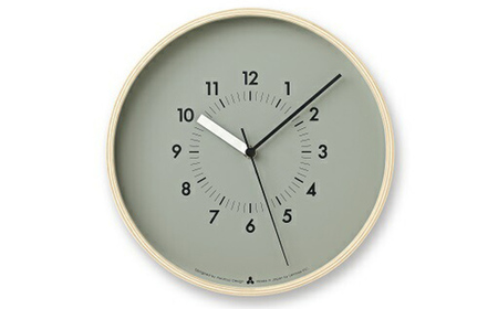 SOSO/グレー（AWA13-06 GY） レムノス Lemnos 時計 装飾品 民芸品 工芸品 伝統技術 インテリア  FAD-0577