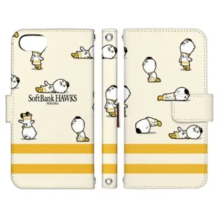 福岡ソフトバンクホークス iPhoneケース 手帳型 pattern02-ip7-4_雑貨   _【1229389】