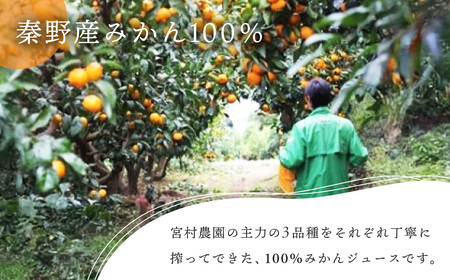 みかんジュース（180ml×3本） ｜果汁100% ストレート みかんジュース 秦野市