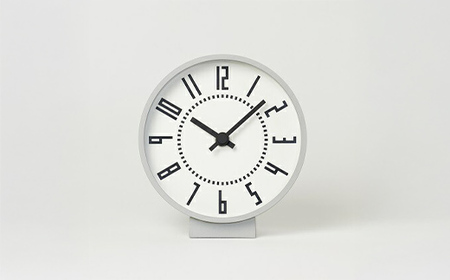 eki clock s / ホワイト（TIL19-08 WH） レムノス Lemnos 時計 装飾品 民芸品 工芸品 伝統技術 インテリア  FAD-0596