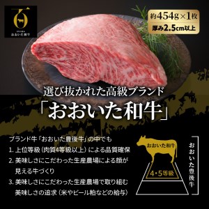【A4～A5等級】まさに〃肉のエアーズロック〃おおいた和牛１ポンド極厚ステーキ・通_29365A