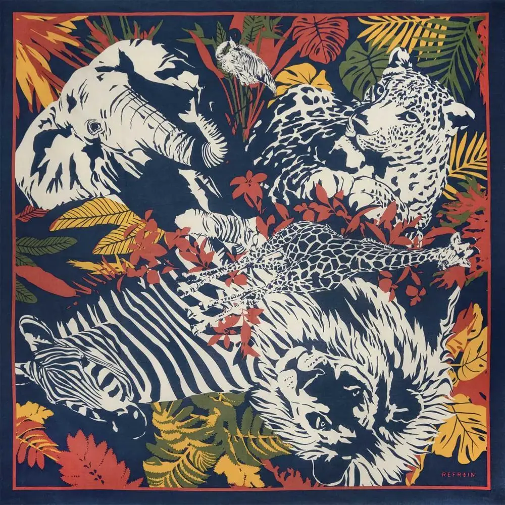 【三陽商事】REFRAIN 撥水風呂敷 サファリ｜京都 大判 エコバック アウトドア 綿100％