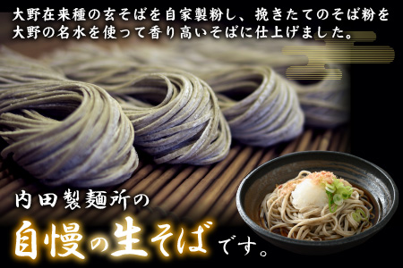 石臼挽き 越前そば 5食（つゆ付）｜ 生そば 福井 生麺