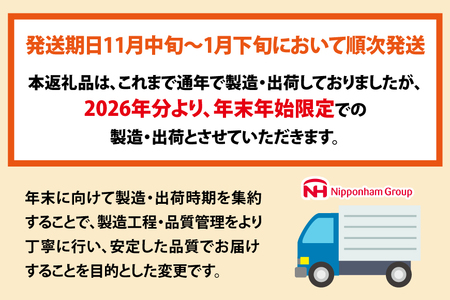 【11~1月発送】日本ハム ハム2種セット 計1.22kg ハム [452060590]