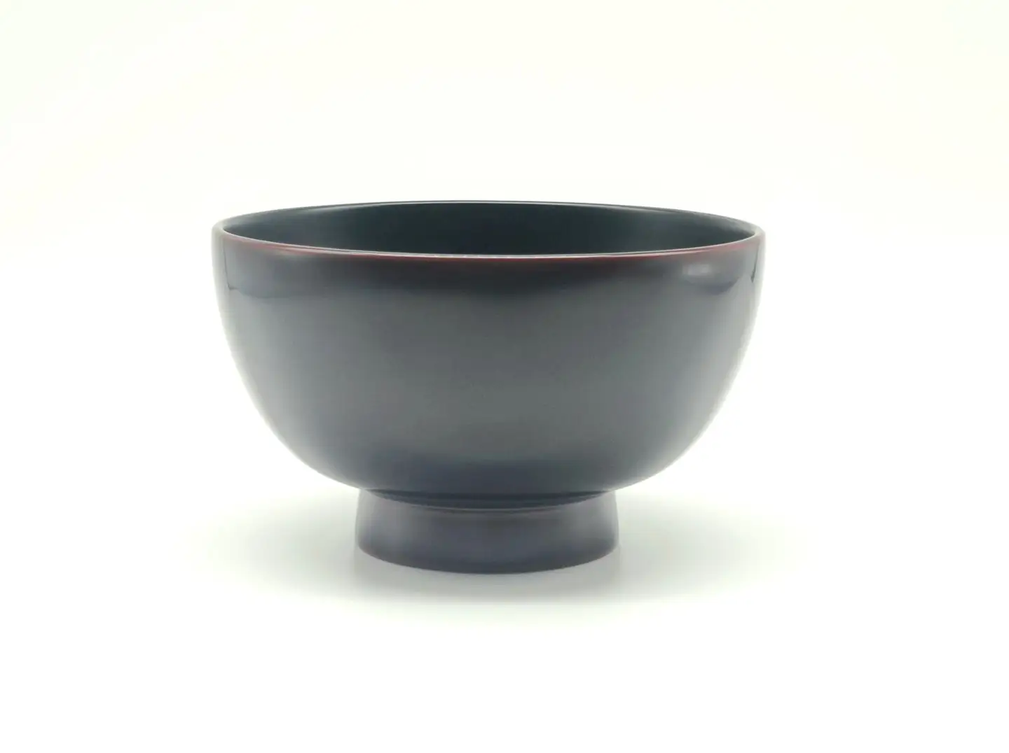 川連漆器 背高椀 溜内黒【佐藤豊八商店】[B5801]