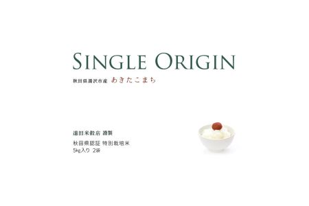 【令和7年産米】小野小町の郷 特別栽培米 あきたこまち 5kg×2袋 計10kg ふるさと納税 秋田 米 あきたこまち お米【遠田米穀店】[C3-2202]