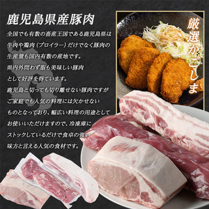 鹿児島県産 豚ブロック3種セット (計1.5kg・各500g×3パック)  豚肉 ブロック 鹿児島 豚ヒレ 豚ひれ ブロック 豚バラブロック 豚ロースブロック ブロック肉 肉セット【まつぼっくり】matu-7211
