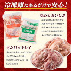 若どりムネ肉4kg・モモ肉4kgセット(合計8kg)【まつぼっくり】matu-7221