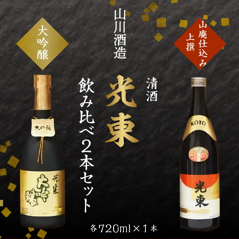 日本酒 大吟醸 清酒 【光東】地酒 セット 群馬県 千代田町 ＜山川酒造＞ ※沖縄・離島地域へのお届け不可