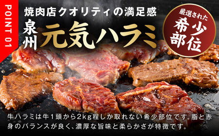 【冷蔵配送】牛肉ハラミ 味付け 1.5kg（300g×5）牛肉 焼肉 BBQ