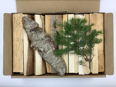 サンタランドウッドソロキャンプバーベキュー用焚き付けセット（Ａ）
