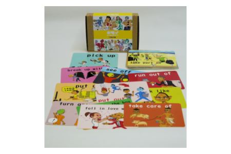 キモイエイタンゴカード日常生活12、句動詞セット・N039-44