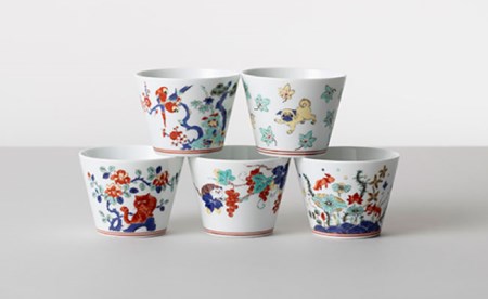 【波佐見焼 マルヒロ】BARBAR 色絵 そばちょこ・小皿セット（10点）全5柄 [EB26] 波佐見焼