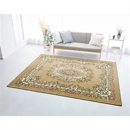 絨毯 ラグマット 3畳 長方形 250×200 洗える 厚手 アスペン ベージュ_雑貨・日用品  家具・インテリア _【1059587】