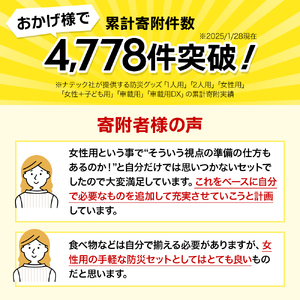 防災士監修 防災グッズ 女性用 セット 18点 防水 多機能リュック 20L 携帯トイレ 清潔用品 ランタン 生理用品 メイク落とし ヘアブラシ 非常用持ち出し袋 防災 防災用品 災害 非常用 避難 地震 災害 洪水 震災 ナテック 送料無料 愛知県 あま市