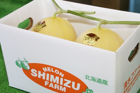 【2026年発送】中富良野産　黄美香（青肉）メロン2玉3.2kg以上【BQ-001】