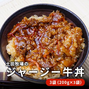 ジャージー牛使用！ ジャージー牛丼 3袋（200g×3袋） 肉の加工品 加工食品 惣菜 レトルト 