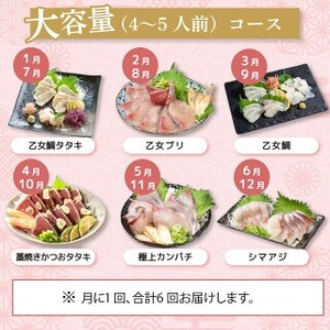 【 刺身 】 刺身定期便 6回