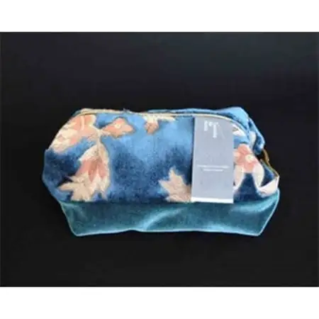 ポーチM【タエナカノヌノ】ブルー　_装飾品・工芸品  鞄・バッグ かばん カバン_【1106056】