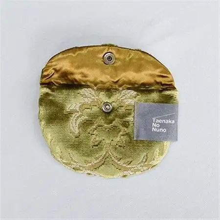半円ポーチ【タエナカノヌノ】グリーン　_装飾品・工芸品  鞄・バッグ かばん カバン_【1106061】