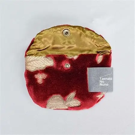 半円ポーチ【タエナカノヌノ】レッド_装飾品・工芸品  鞄・バッグ かばん カバン_【1106063】