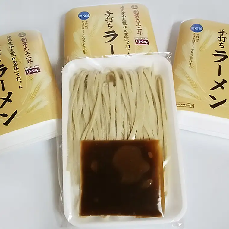 【 手打ち ラーメン ・ ６人前セット 】 地元 桜川産 小麦粉 「 ユメシホウ 」 使用 手打ち 生ラーメン ラーメン [AN003sa]