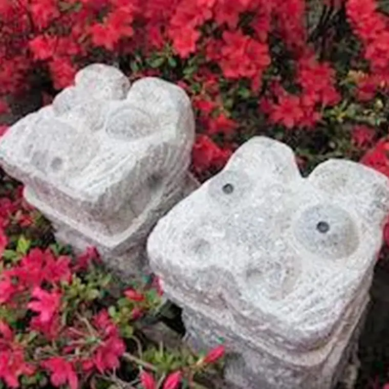 シーサー 石 ストーン 縁起物 雑貨 職人 伝統工芸 伝統工芸品 置き物 飾り 玄関 庭 ガーデニング おしゃれ 茨城県 桜川市 贈り物 [AP008sa]